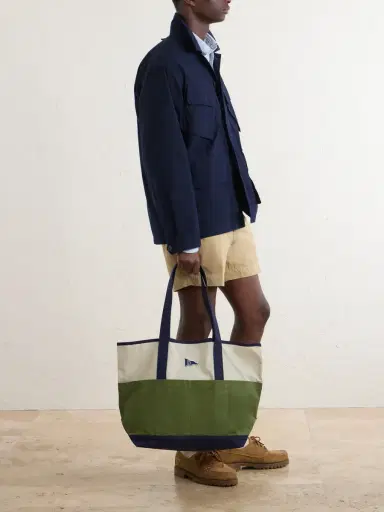 Drake's Logo-Embroidered Canvas Tote Bag - Men | Thumbnail 2 Drake's Logo-Embroidered Canvas Tote Bag - Men | Thumbnail 2