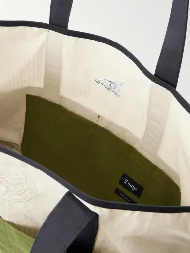Drake's Logo-Embroidered Canvas Tote Bag - Men | Thumbnail 6 Drake's Logo-Embroidered Canvas Tote Bag - Men | Thumbnail 6