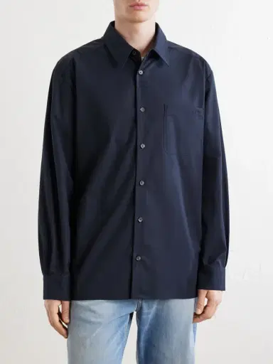 A.P.C. Malo Logo-Embroidered Organic Cotton-Poplin Shirt - Men | Thumbnail 3 A.P.C. Malo Logo-Embroidered Organic Cotton-Poplin Shirt - Men | Thumbnail 3