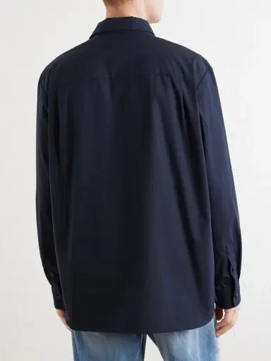A.P.C. Malo Logo-Embroidered Organic Cotton-Poplin Shirt - Men | Thumbnail 4 A.P.C. Malo Logo-Embroidered Organic Cotton-Poplin Shirt - Men | Thumbnail 4