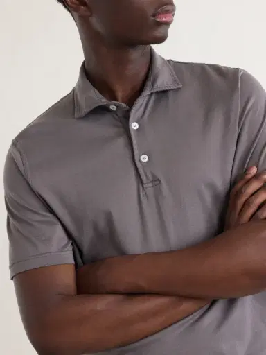 FEDELI Cotton-Jersey Polo Shirt - Men | Thumbnail 5 FEDELI Cotton-Jersey Polo Shirt - Men | Thumbnail 5