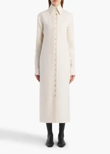 Khaite Ivanna Dress In Cream | Thumbnail 2 Khaite Ivanna Dress In Cream | Thumbnail 2