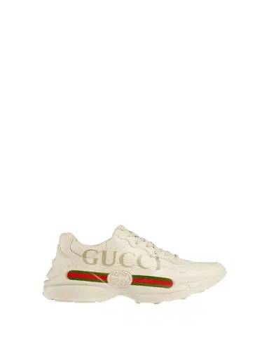 Gucci Rhyton Print Leather Trainer | Thumbnail 1 Gucci Rhyton Print Leather Trainer | Thumbnail 1
