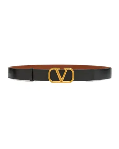 Valentino Garavani VLogo Reversible Leather Belt, 30mm | Thumbnail 1 Valentino Garavani VLogo Reversible Leather Belt, 30mm | Thumbnail 1