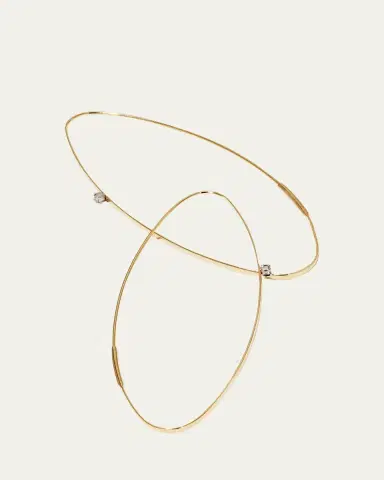 Lana Large 14K Oval Magic Hoop Earrings with Diamonds | Thumbnail 3 Lana Large 14K Oval Magic Hoop Earrings with Diamonds | Thumbnail 3