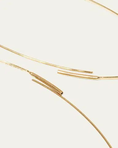 Lana Large 14K Oval Magic Hoop Earrings with Diamonds | Thumbnail 4 Lana Large 14K Oval Magic Hoop Earrings with Diamonds | Thumbnail 4