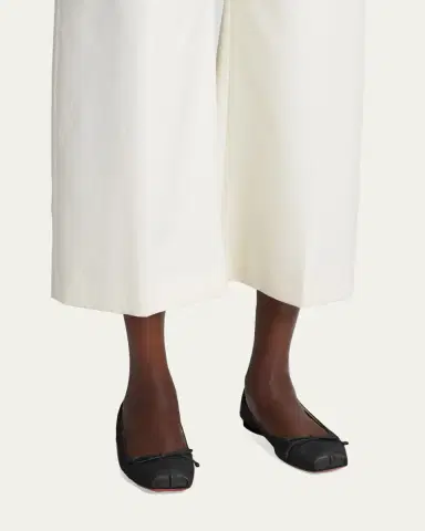 Christian Louboutin Mamadrague Napa Bow Ballerina Flats | Thumbnail 2 Christian Louboutin Mamadrague Napa Bow Ballerina Flats | Thumbnail 2
