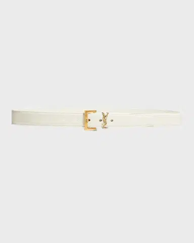 Saint Laurent Box Laque YSL Leather Belt | Thumbnail 2 Saint Laurent Box Laque YSL Leather Belt | Thumbnail 2