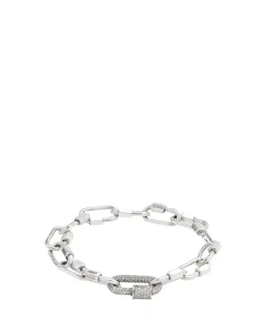 Marla Aaron Sterling Silver Babylock Bracelet with 14K White Gold All Stone Chubby Babylock | Thumbnail 1 Marla Aaron Sterling Silver Babylock Bracelet with 14K White Gold All Stone Chubby Babylock | Thumbnail 1