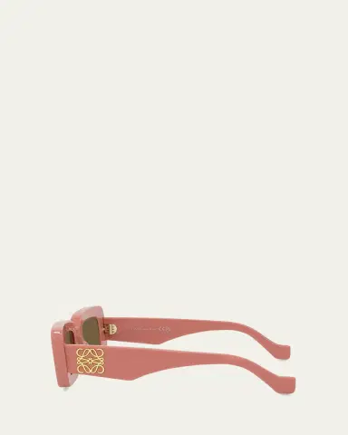 LOEWE Anagram Beveled Acetate Rectangle Sunglasses | Thumbnail 3 LOEWE Anagram Beveled Acetate Rectangle Sunglasses | Thumbnail 3