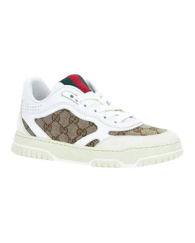 Gucci ReWeb GG Low-Top Leather Sneakers | Thumbnail 1 Gucci ReWeb GG Low-Top Leather Sneakers | Thumbnail 1