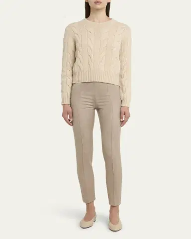 Loro Piana Napier Cashmere Cable-Knit Sweater | Thumbnail 2 Loro Piana Napier Cashmere Cable-Knit Sweater | Thumbnail 2