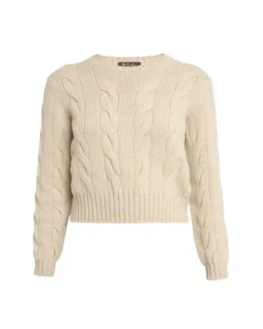 Loro Piana Napier Cashmere Cable-Knit Sweater | Thumbnail 1 Loro Piana Napier Cashmere Cable-Knit Sweater | Thumbnail 1