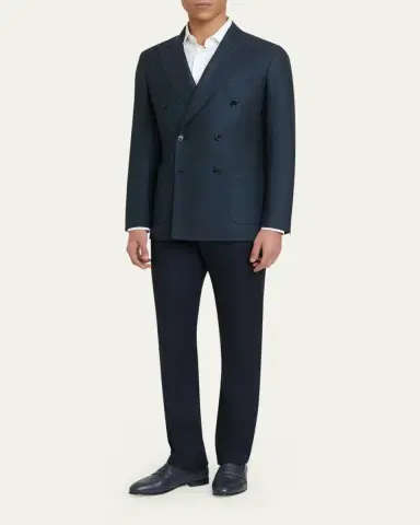 Brioni Men's Meribel Wool Flannel 5-Pocket Pants | Thumbnail 2 Brioni Men's Meribel Wool Flannel 5-Pocket Pants | Thumbnail 2