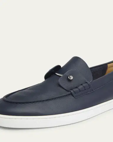 Christian Louboutin Men's Chambeliboat Leather Slip-On | Thumbnail 11 Christian Louboutin Men's Chambeliboat Leather Slip-On | Thumbnail 11