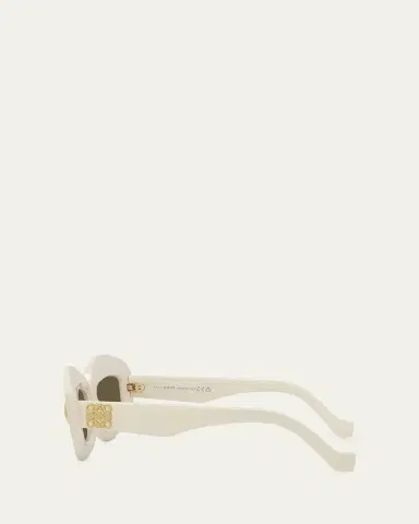 Loewe Silver Screen Chunky Acetate Rectangle Sunglasses | Thumbnail 5 Loewe Silver Screen Chunky Acetate Rectangle Sunglasses | Thumbnail 5