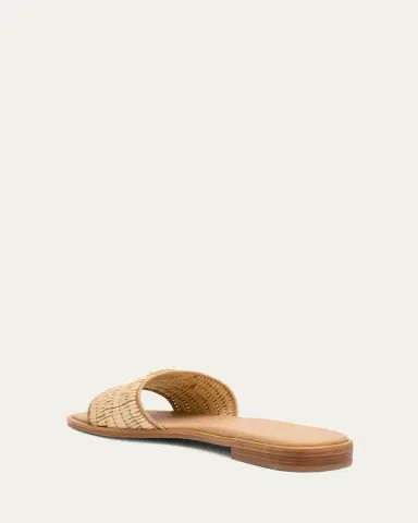 Prada Stuoia Raffia Easy Slide Sandals | Thumbnail 4 Prada Stuoia Raffia Easy Slide Sandals | Thumbnail 4