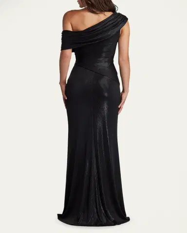Tadashi Shoji Leary Draped One-Shoulder Gown | Thumbnail 3 Tadashi Shoji Leary Draped One-Shoulder Gown | Thumbnail 3