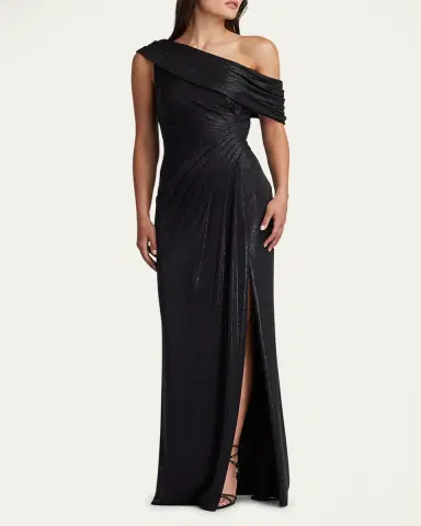 Tadashi Shoji Leary Draped One-Shoulder Gown | Thumbnail 4 Tadashi Shoji Leary Draped One-Shoulder Gown | Thumbnail 4