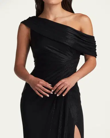 Tadashi Shoji Leary Draped One-Shoulder Gown | Thumbnail 5 Tadashi Shoji Leary Draped One-Shoulder Gown | Thumbnail 5