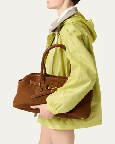 Miu Miu Aventure Suede Shoulder Bag | Thumbnail 2 Miu Miu Aventure Suede Shoulder Bag | Thumbnail 2