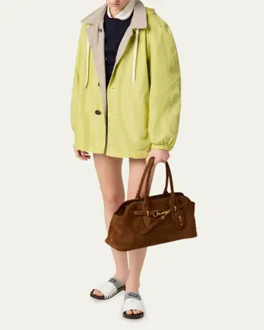 Miu Miu Aventure Suede Shoulder Bag | Thumbnail 5 Miu Miu Aventure Suede Shoulder Bag | Thumbnail 5