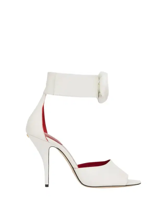 Embellished Rose Leather Sandals Embellished Rose Leather Sandals