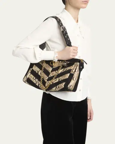 Valentino Garavani Panthea Medium Patchwork Chevron Shoulder Bag | Thumbnail 2 Valentino Garavani Panthea Medium Patchwork Chevron Shoulder Bag | Thumbnail 2