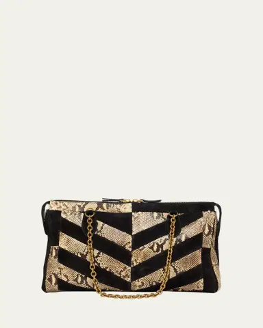 Valentino Garavani Panthea Medium Patchwork Chevron Shoulder Bag | Thumbnail 3 Valentino Garavani Panthea Medium Patchwork Chevron Shoulder Bag | Thumbnail 3