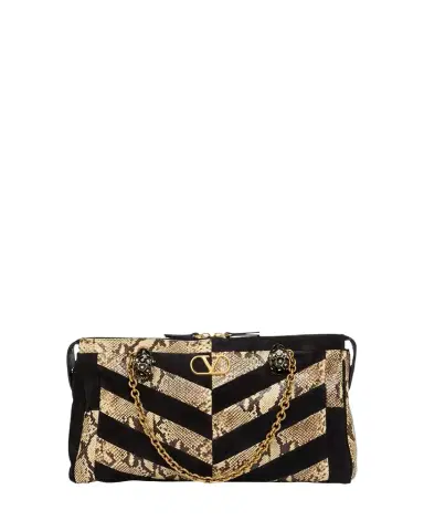 Valentino Garavani Panthea Medium Patchwork Chevron Shoulder Bag | Thumbnail 1 Valentino Garavani Panthea Medium Patchwork Chevron Shoulder Bag | Thumbnail 1