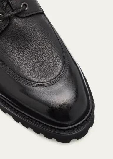 John Lobb Men's Peak Rubber-Sole Leather Lace-Up Boots | Thumbnail 5 John Lobb Men's Peak Rubber-Sole Leather Lace-Up Boots | Thumbnail 5