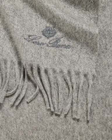 Loro Piana Cashmere Sciarpa Grande Fringe-Trim Scarf | Thumbnail 8 Loro Piana Cashmere Sciarpa Grande Fringe-Trim Scarf | Thumbnail 8