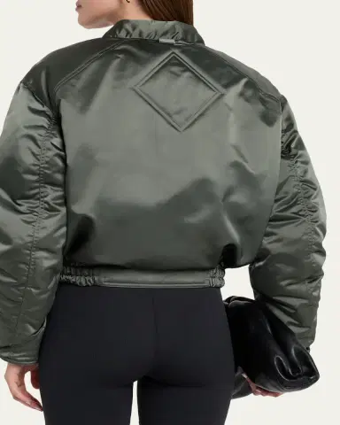 Canada Goose Jade Down Satin Bomber Jacket | Thumbnail 3 Canada Goose Jade Down Satin Bomber Jacket | Thumbnail 3