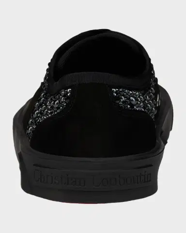 Christian Louboutin Men's Tactical Skate Red Sole Low-Top Sneakers | Thumbnail 3 Christian Louboutin Men's Tactical Skate Red Sole Low-Top Sneakers | Thumbnail 3