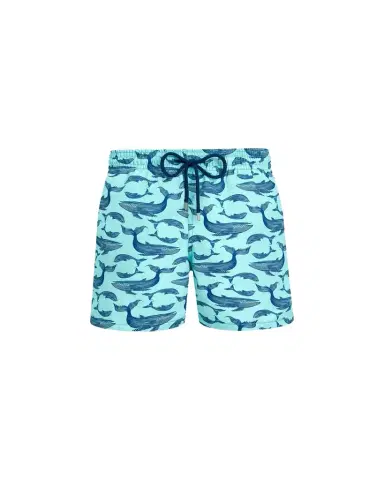 Vilebrequin Men's Whale-Print Recycled Swim Trunks | Thumbnail 1 Vilebrequin Men's Whale-Print Recycled Swim Trunks | Thumbnail 1