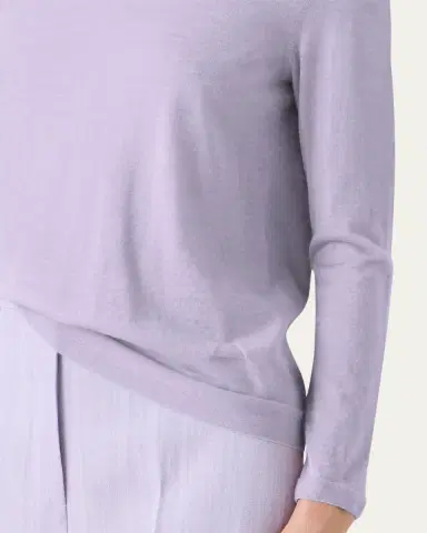 Akris Cashmere-Silk Fine Gauge Knit Sweater | Thumbnail 5 Akris Cashmere-Silk Fine Gauge Knit Sweater | Thumbnail 5