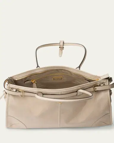Prada Large Buckle Leather Shoulder Bag | Thumbnail 5 Prada Large Buckle Leather Shoulder Bag | Thumbnail 5