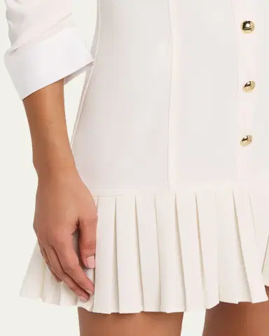 Cinq à Sept Luca Drapey Crepe Mini Shirtdress | Thumbnail 7 Cinq à Sept Luca Drapey Crepe Mini Shirtdress | Thumbnail 7
