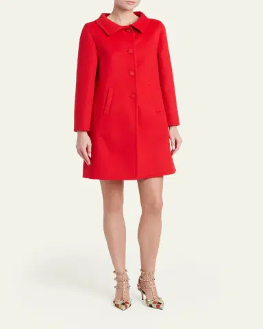Valentino Garavani Virgin Wool-Cashmere A-Line Coat Dress | Thumbnail 2 Valentino Garavani Virgin Wool-Cashmere A-Line Coat Dress | Thumbnail 2
