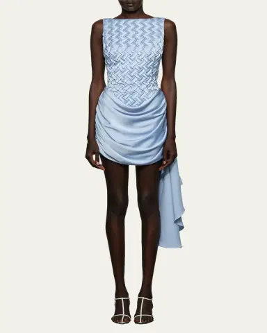 Et Ochs Antonella Smocked Bateau-Neck Mini Dress | Thumbnail 2 Et Ochs Antonella Smocked Bateau-Neck Mini Dress | Thumbnail 2