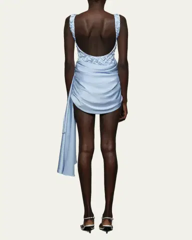 Et Ochs Antonella Smocked Bateau-Neck Mini Dress | Thumbnail 3 Et Ochs Antonella Smocked Bateau-Neck Mini Dress | Thumbnail 3