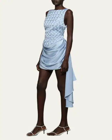 Et Ochs Antonella Smocked Bateau-Neck Mini Dress | Thumbnail 4 Et Ochs Antonella Smocked Bateau-Neck Mini Dress | Thumbnail 4