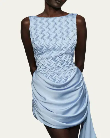 Et Ochs Antonella Smocked Bateau-Neck Mini Dress | Thumbnail 5 Et Ochs Antonella Smocked Bateau-Neck Mini Dress | Thumbnail 5