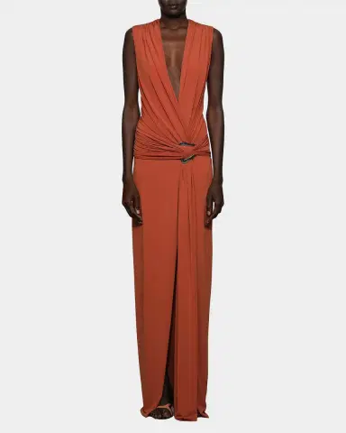 Et Ochs Jil Plunging Draped Column Gown | Thumbnail 2 Et Ochs Jil Plunging Draped Column Gown | Thumbnail 2