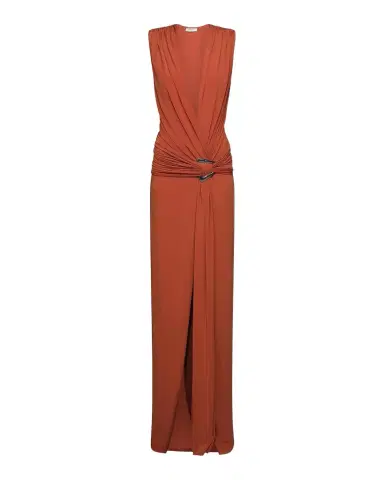 Et Ochs Jil Plunging Draped Column Gown | Thumbnail 1 Et Ochs Jil Plunging Draped Column Gown | Thumbnail 1