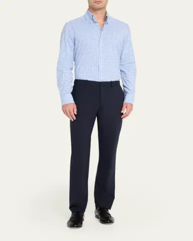Bergdorf Goodman Men's Cotton Check Button-Down Shirt | Thumbnail 2 Bergdorf Goodman Men's Cotton Check Button-Down Shirt | Thumbnail 2