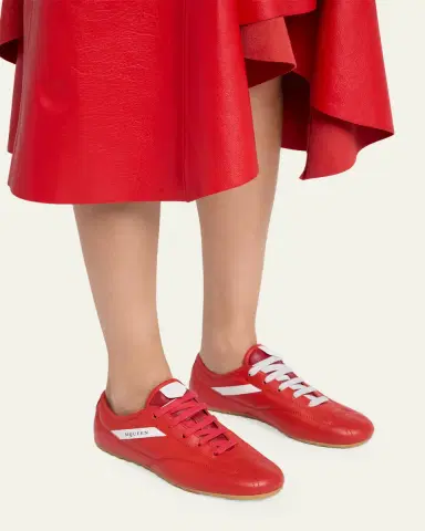 McQueen Box Leather Low-Top Sneakers | Thumbnail 4 McQueen Box Leather Low-Top Sneakers | Thumbnail 4