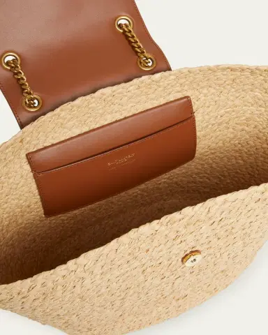 Saint Laurent Panier Tote Bag in Raffia | Thumbnail 4 Saint Laurent Panier Tote Bag in Raffia | Thumbnail 4