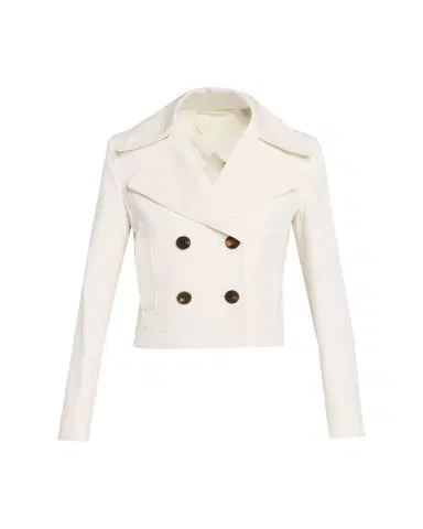 Burberry Bianca Double-Breasted Cotton Twill Short Jacket | Thumbnail 1 Burberry Bianca Double-Breasted Cotton Twill Short Jacket | Thumbnail 1