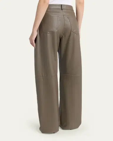 Stella McCartney Alter Mat Faux-Leather Studded Barrel-Leg Pants | Thumbnail 3 Stella McCartney Alter Mat Faux-Leather Studded Barrel-Leg Pants | Thumbnail 3